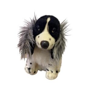 RARE vtg Realistic Lifelike Aurora Cocker Spaniel Stuffed Handcrafted Plush 17"